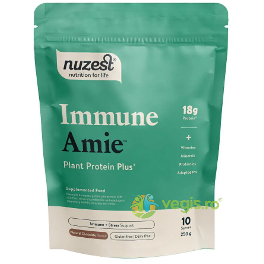Oferte la Nuzest Protein Plus Immune Amie (Imunitate) cu Aroma de Ciocolata 250g
