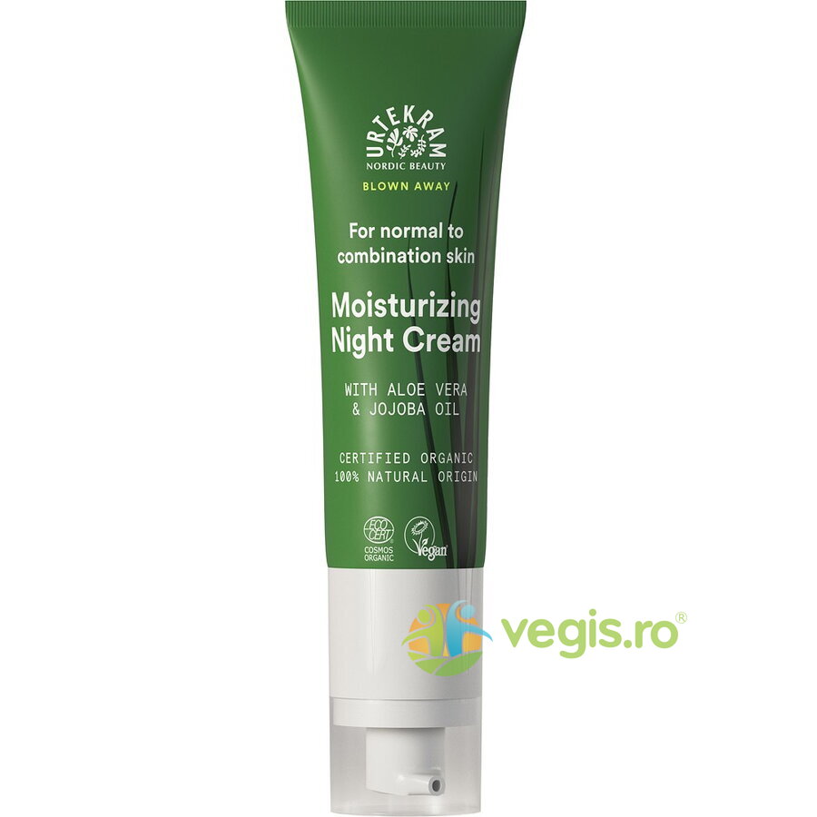 Oferte la Crema Racoritoare de Noapte pentru Piele Normala si Mixta cu Aloe Vera si Ulei de Jojoba Bio 50ml
