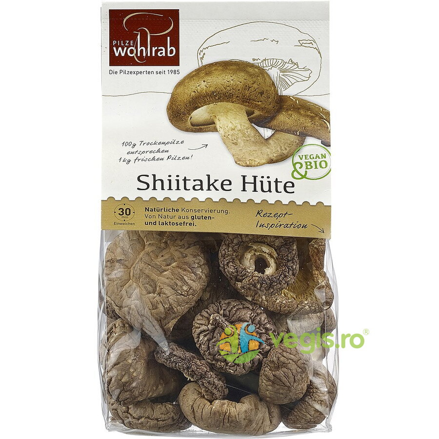 Oferte la Ciuperci Palarii de Shiitake Deshidratate Ecologice/Bio 40g