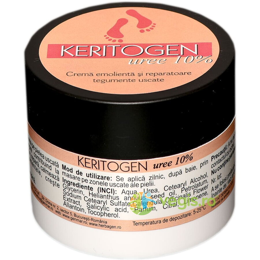 Oferte la Crema Emolienta si Reparatoare pentru Tegumente Uscate cu 10% Uree Keritogen 50g