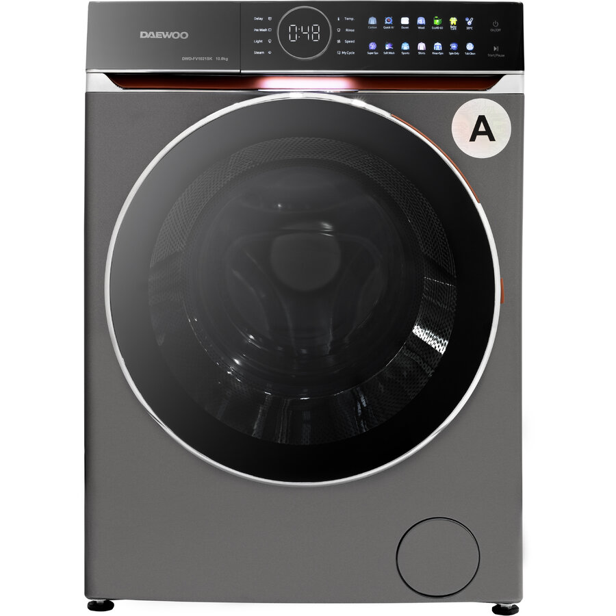 Oferte la Masina de Spalat Rufe Automata DWD-FV1021SK Capacitate 10kg Motor Direct Drive Inverter 1400rpm Clasa A 14 Programe Gri