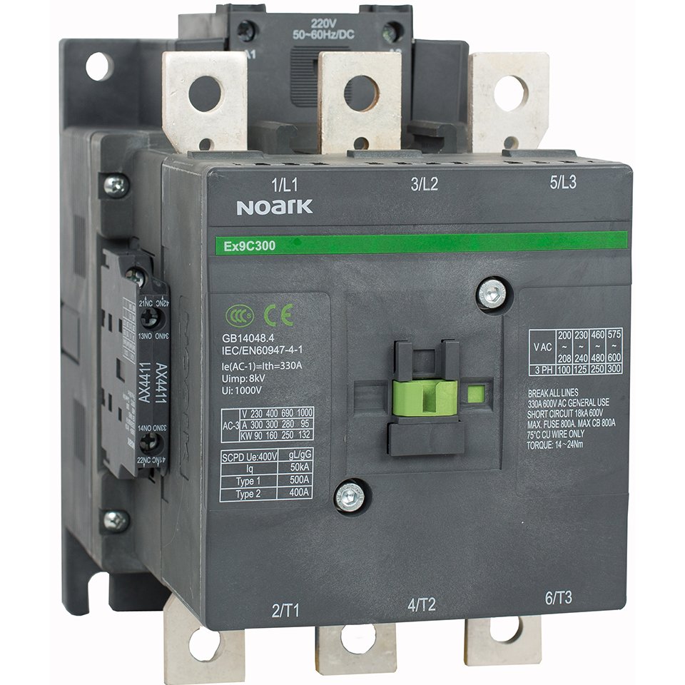 Oferte la Contactor 225A AC-3 tensiune de comanda, 230V AC/DC Contactor, 3-poli, Noark 106255