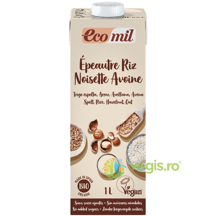 Oferte la Bautura Vegetala din Grau, Orez, Ovaz si Alune fara Zahar Ecologic/Bio 1L