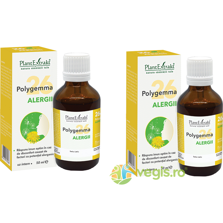 Oferte la Pachet Polygemma 26 (Alergii) 50ml + Polygemma 26 (Alergii) 50ml