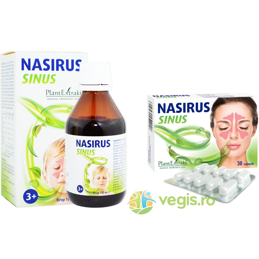 Oferte la Pachet Sirop Nasirus Sinus 100ml + Nasirus Sinus 30cps