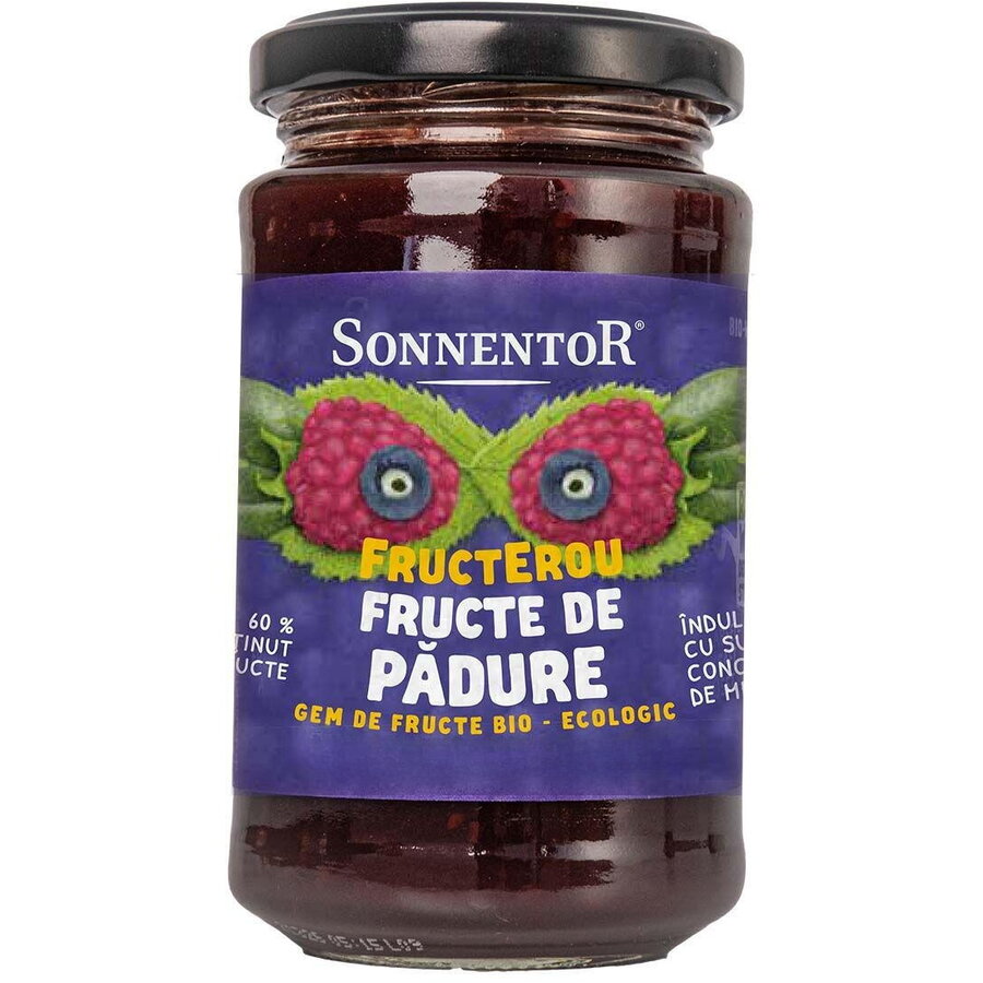 Oferte la Gem de Fructe de Padure Indulcit cu Suc de Mere Fructerou Ecologic/Bio 250g