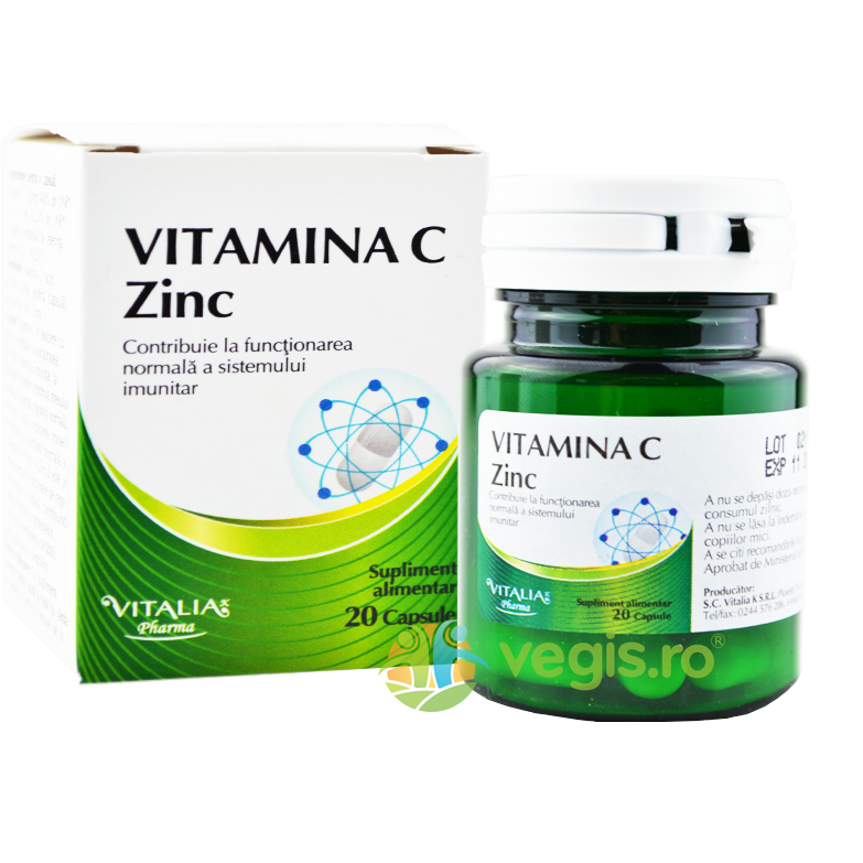 Oferte la Vitamina C + Zinc 20cps