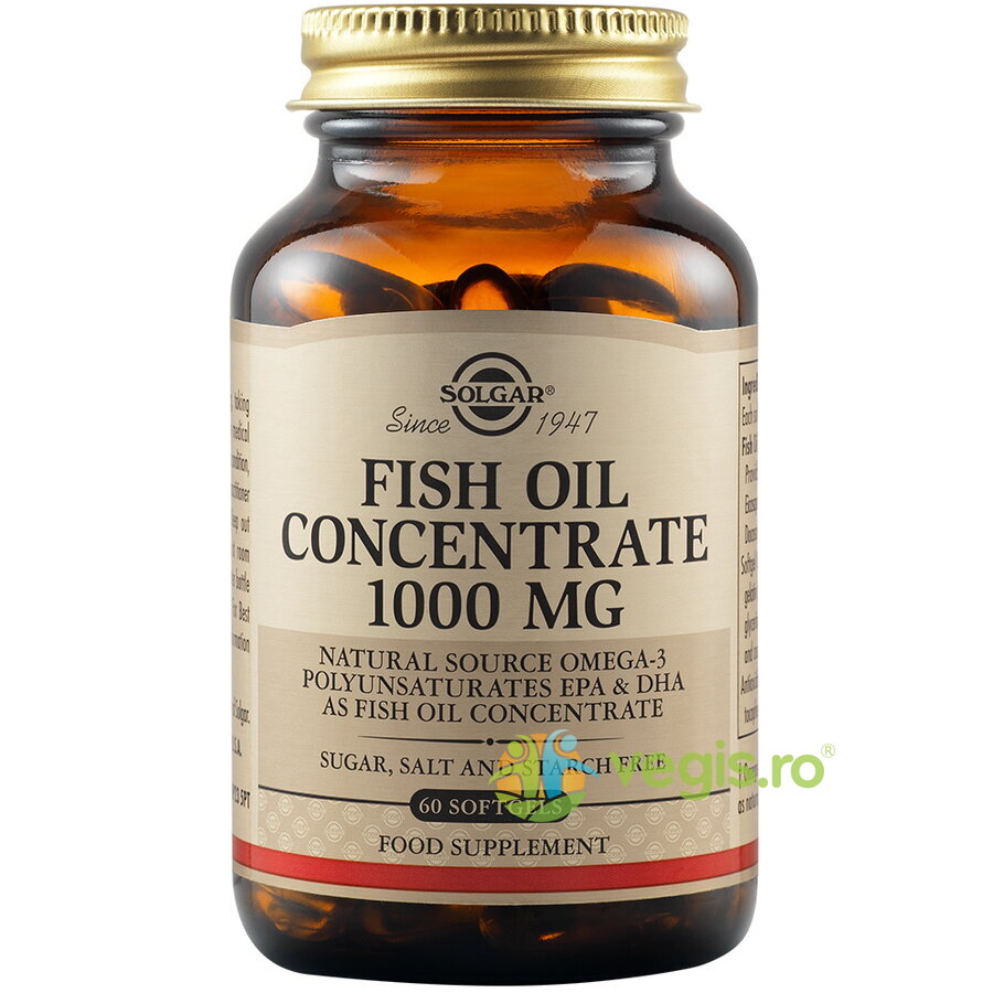 Oferte la Fish Oil Concentrate (Ulei de Peste Concentrat) 1000mg 60cps moi