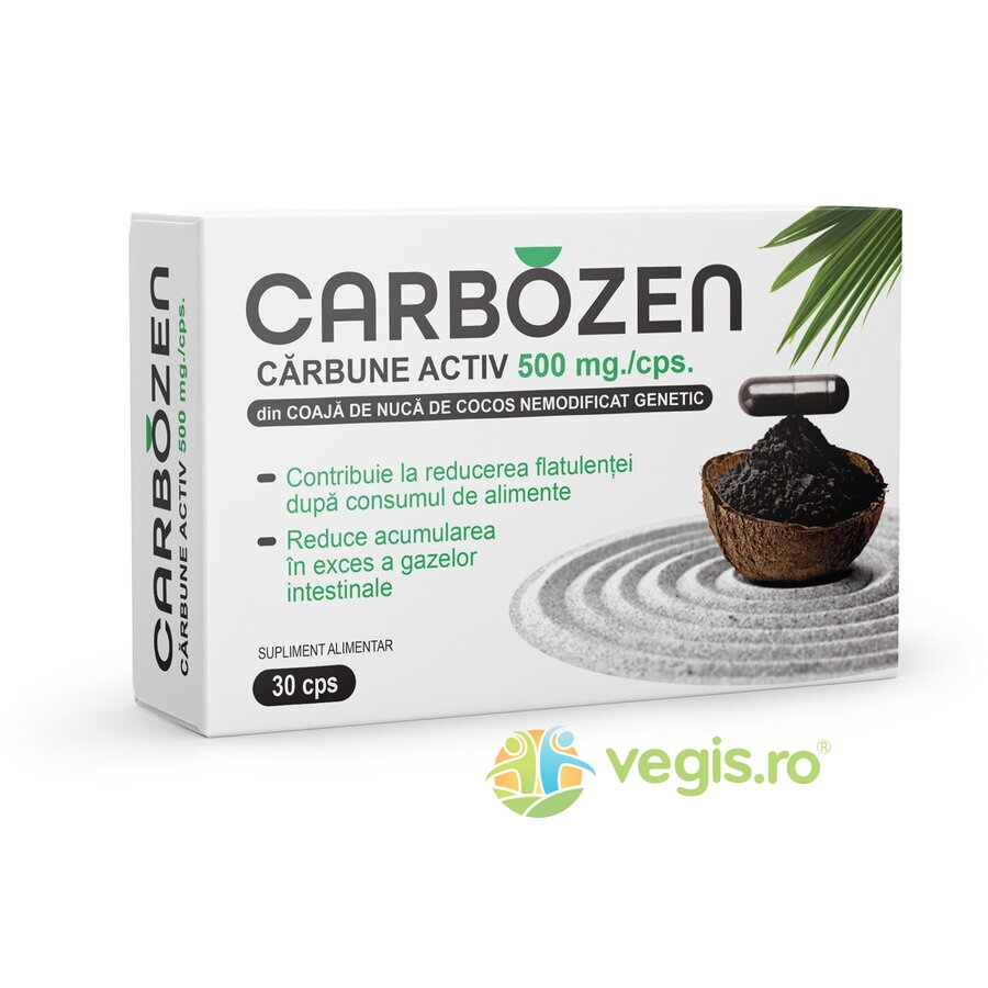 Oferte la Carbozen (Carbune Activ) 500mg 30cps