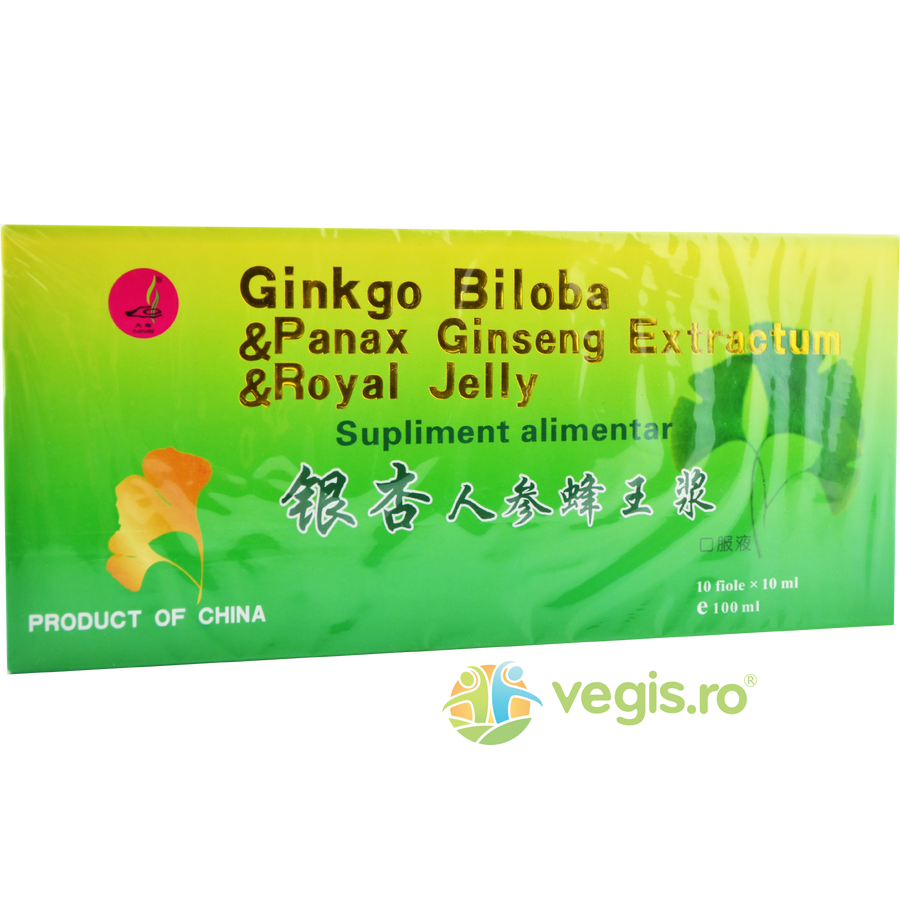 Oferte la Ginkgo Biloba + Panax Ginseng Extractum + Royal Jelly 10fiole