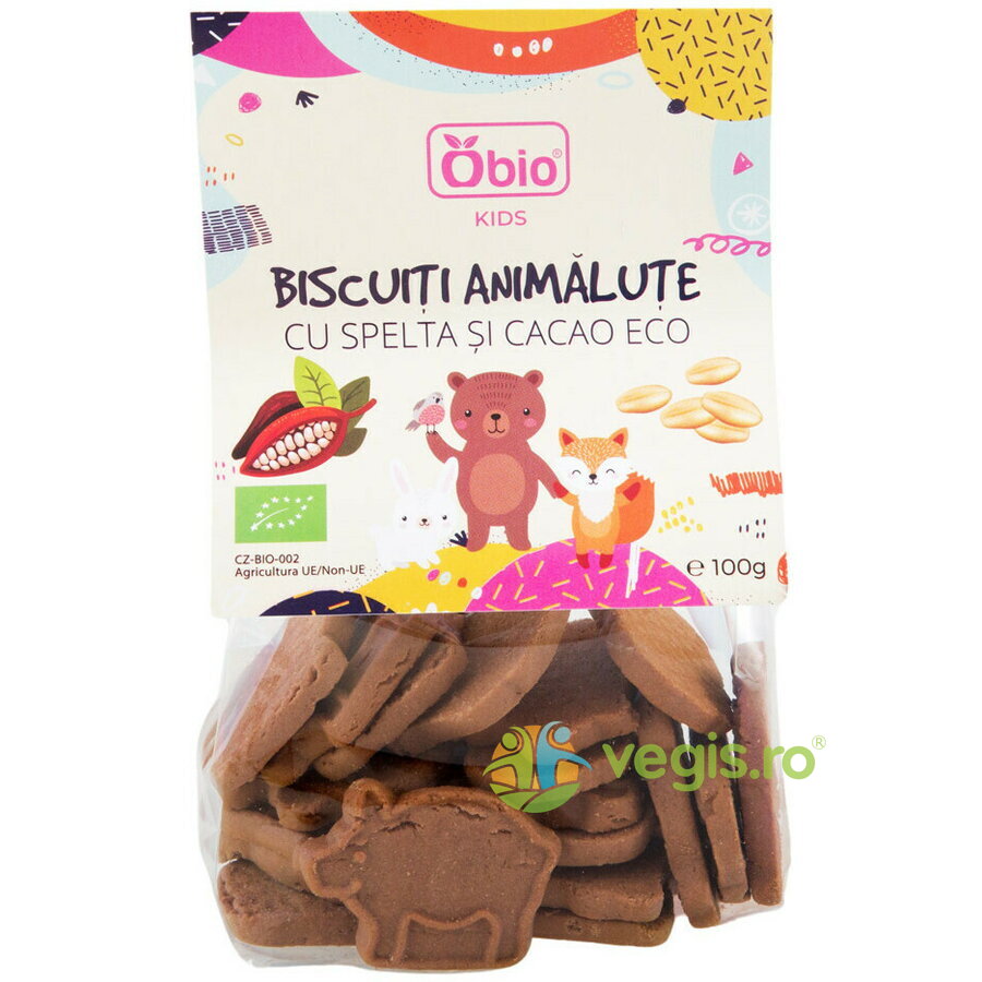Oferte la Biscuiti Animalute cu Spelta si Cacao Ecologici/Bio 100g