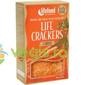 Oferte la Crackers cu Morcovi Raw fara Gluten Ecologici/Bio 80g