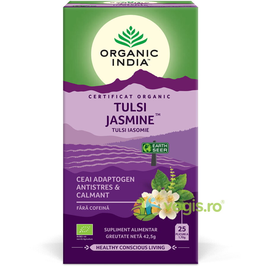 Oferte la Ceai Tulsi (Busuioc Sfant) cu Iasomie Ecologic/Bio 25dz