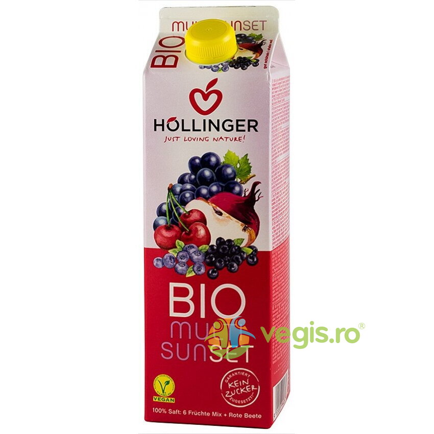Oferte la Suc de Fructe si Sfecla Rosie Multi Sunset fara Zahar Ecologic/Bio 1L