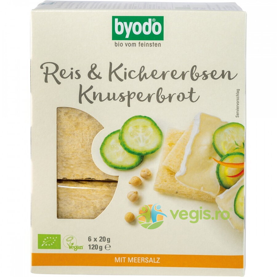 Oferte la Paine Crocanta din Orez si Naut fara Gluten Ecologica/Bio 120g