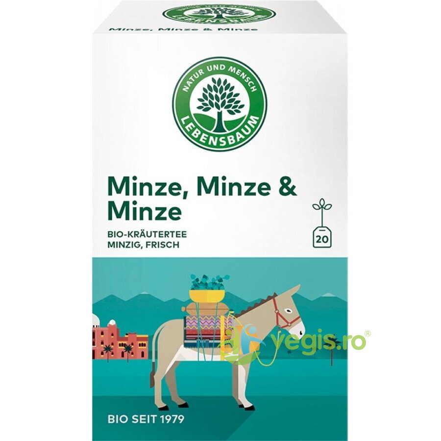 Oferte la Ceai din 3 Tipuri de Menta Ecologic/Bio 20 plicuri