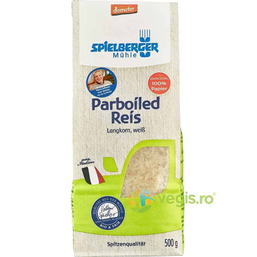 Oferte la Orez Alb cu Bob Lung Prefiert Parboiled Demeter Ecologic/Bio 500g