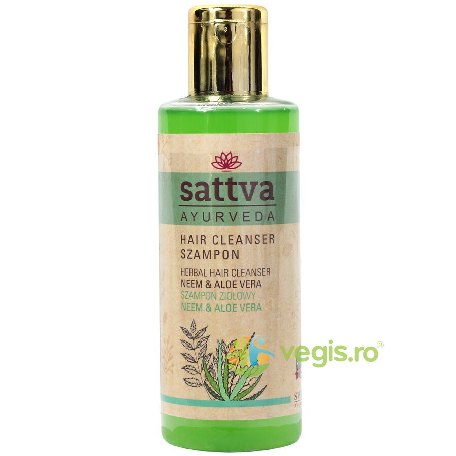 Oferte la Sampon Ayurvedic cu Neem si Aloe Vera 210ml