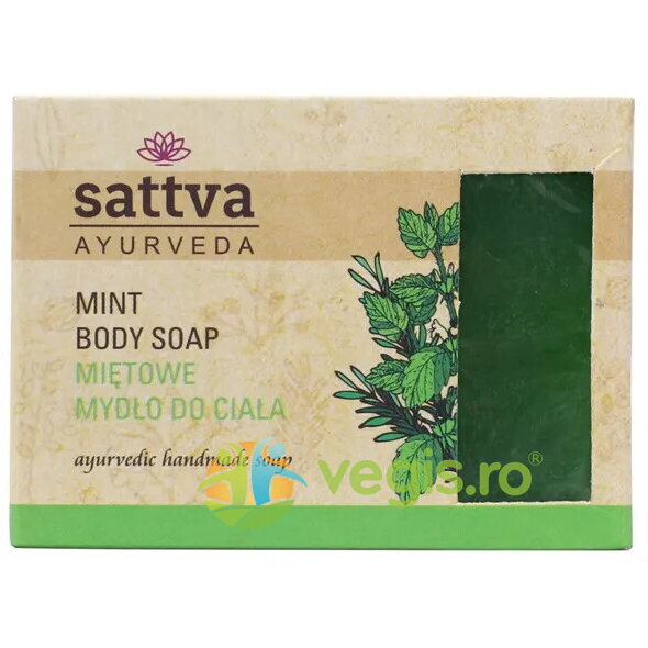 Oferte la Sapun Ayurvedic cu Glicerina si Menta 125g
