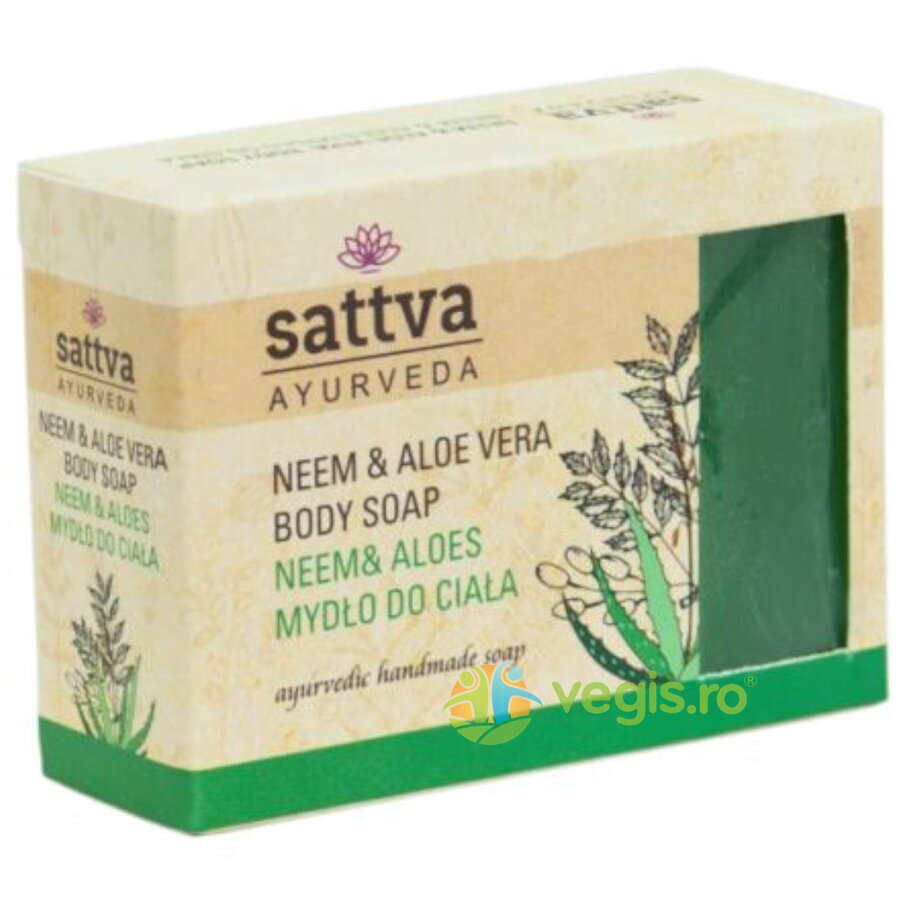 Oferte la Sapun Ayurvedic cu Neem si Aloe Vera 125g