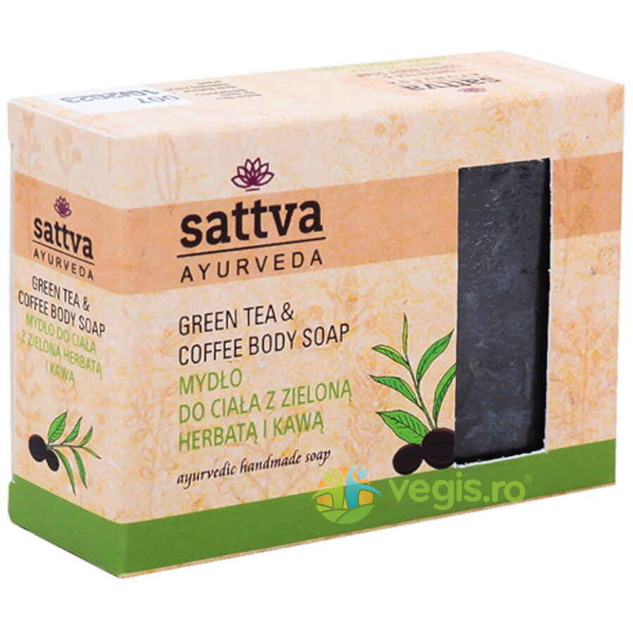 Oferte la Sapun Ayurvedic cu Ceai Verde si Cafea 125g