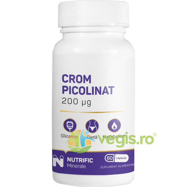 Oferte la Crom Picolinat 200mcg 60cps