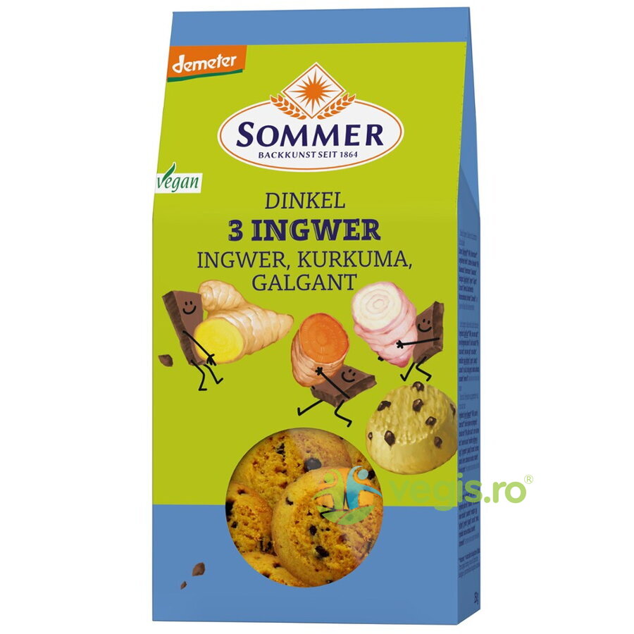 Oferte la Fursecuri din Spelta cu Ghimbir si Curcuma Demeter Ecologice/Bio 100g