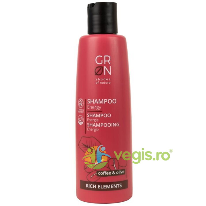 Oferte la Sampon Energizant cu Cafea si Masline Rich Elements Ecologic/Bio 250ml