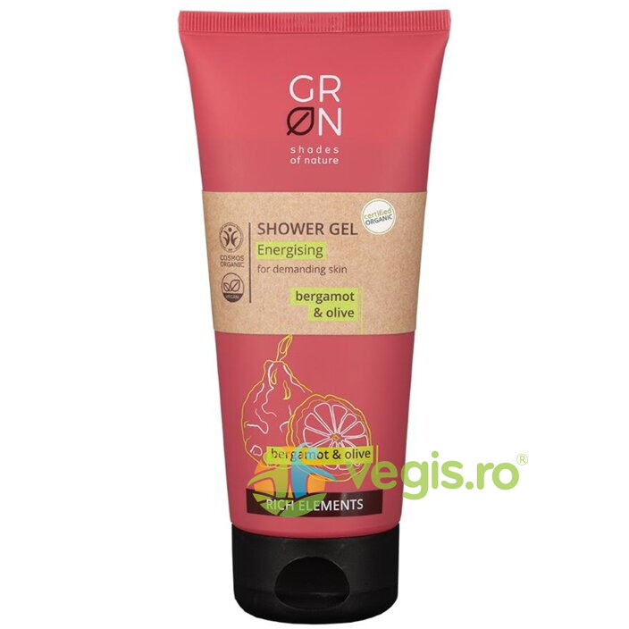 Oferte la Gel de Dus Energizant cu Masline si Bergamota Rich Elements Ecologic/Bio 200ml