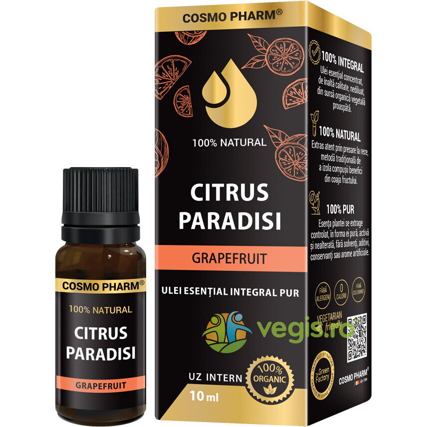 Oferte la Ulei Esential Integral de Grapefruit pentru Uz Intern 100% Natural 10ml