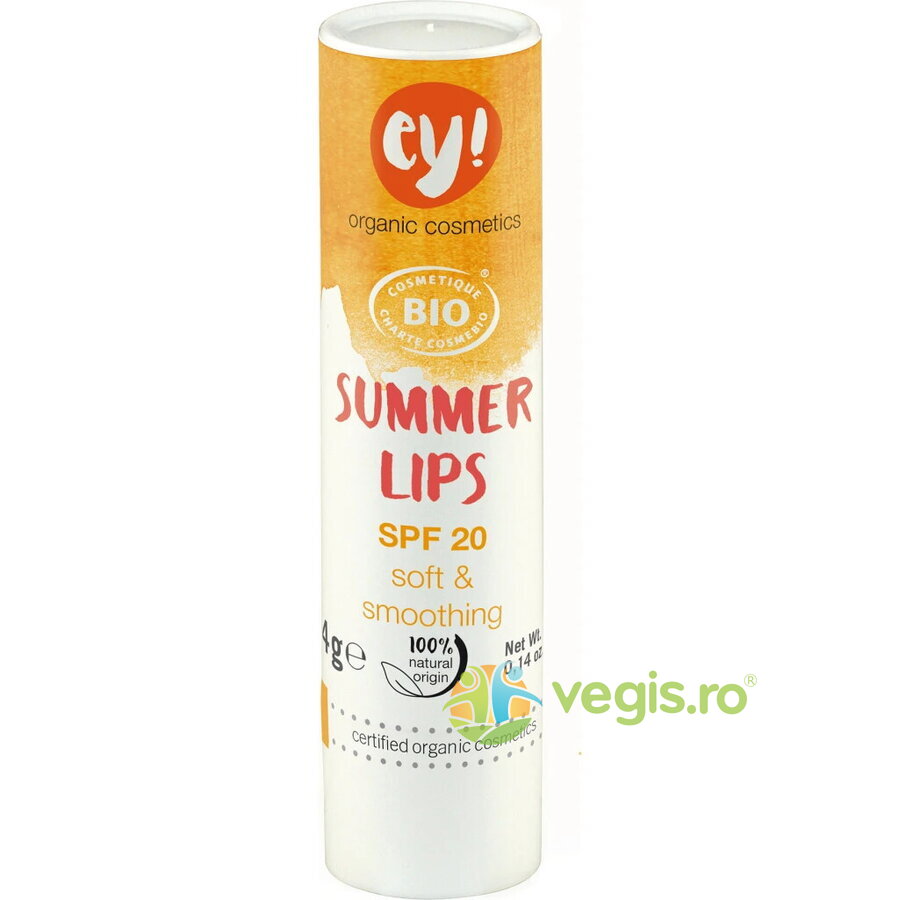 Oferte la Balsam de Buze Summer Lips cu Protectie Solara SPF20 Bio 4g