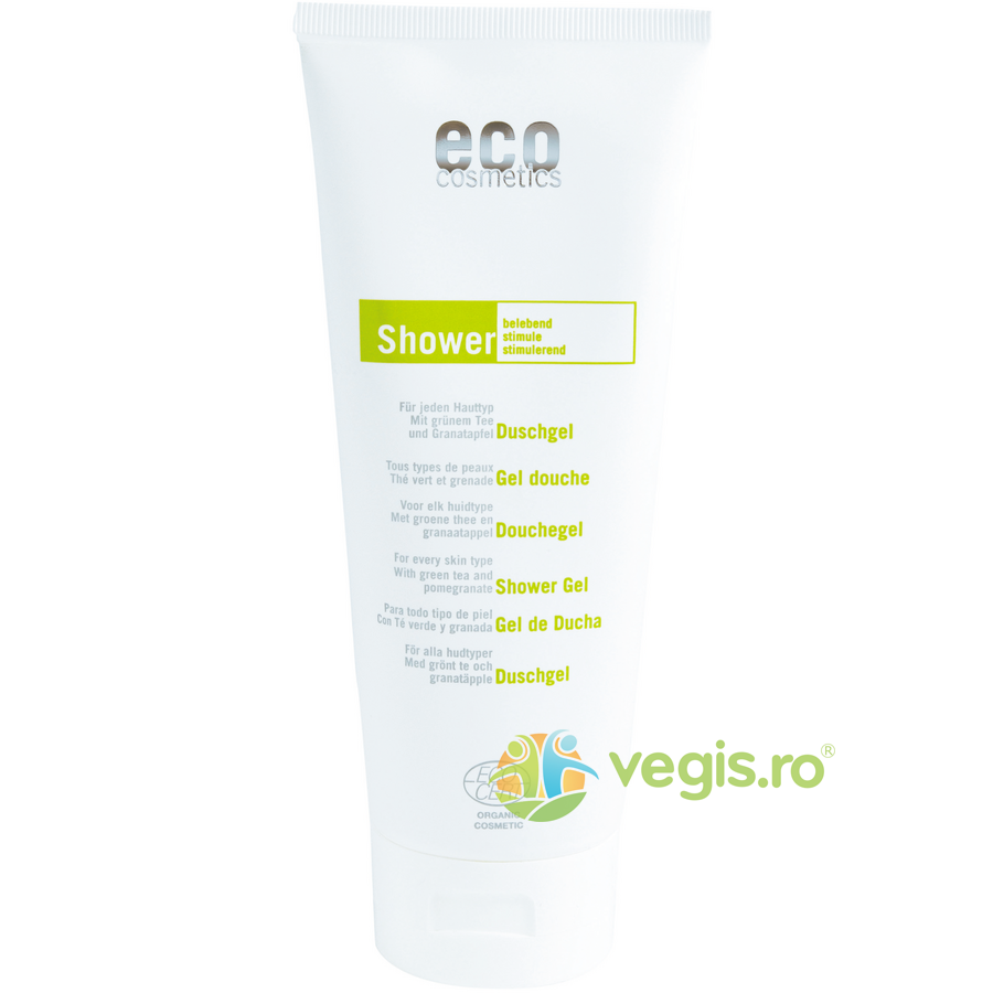 Oferte la Gel de Dus Natural cu Rodie si Ceai Verde Bio 200ml