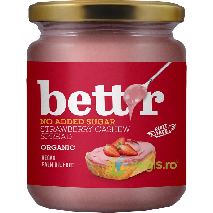 Oferte la Crema Tartinabila de Caju si Capsuni fara Zahar Adaugat Ecologica/Bio 250g