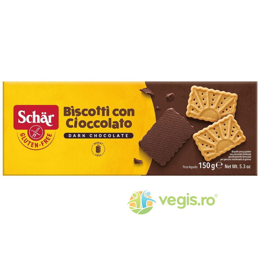 Oferte la Biscuiti cu Ciocolata Neagra fara Gluten 150g