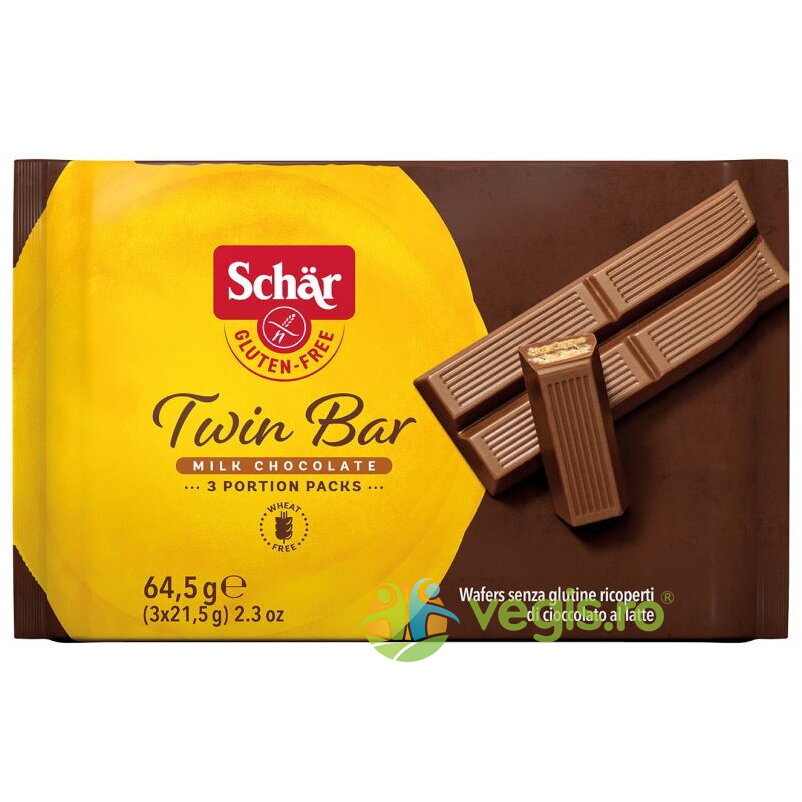 Oferte la Napolitane Invelite in Ciocolata fara Gluten - Twin Bar 64.5g