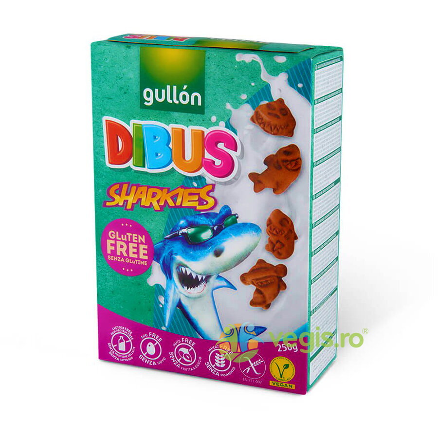 Oferte la Biscuiti Dibus Sharkies fara Gluten 250g