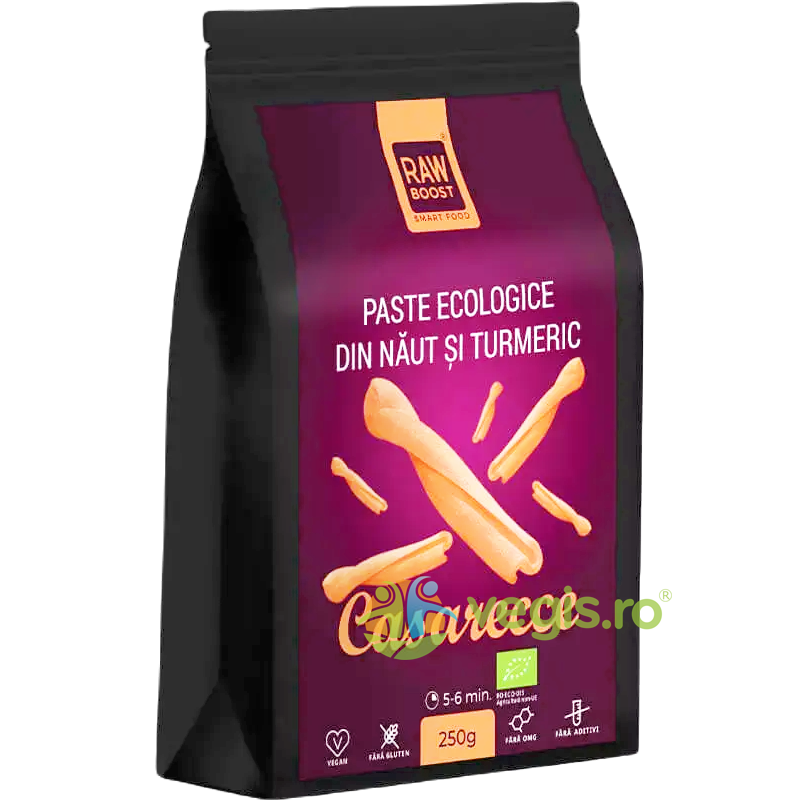 Oferte la Paste Casarecce din Naut cu Turmeric fara Gluten Ecologice/Bio 250g