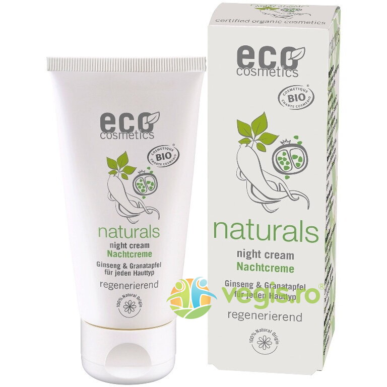 Oferte la Crema de Noapte cu Ginseng si Rodie Ecologic/Bio 50ml