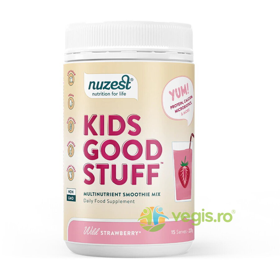 Oferte la Shake Proteic cu Multivitamine - Fragi Kids Good Stuff 225g