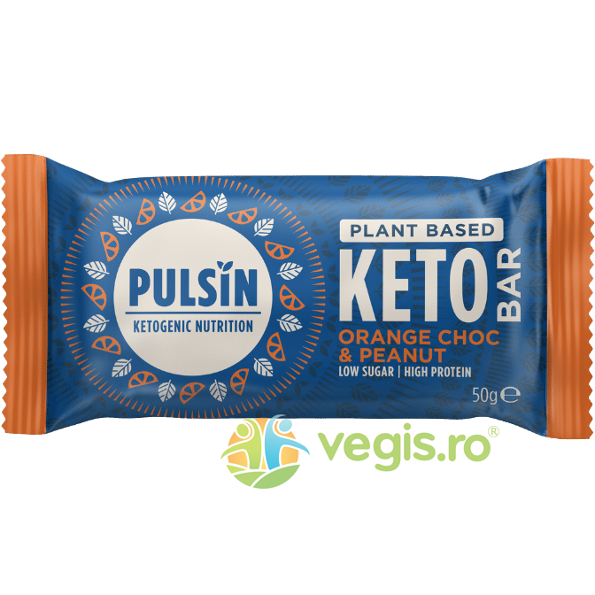 Oferte la Baton Proteic Keto cu Ciocolata, Portocale si Arahide fara Gluten 50g
