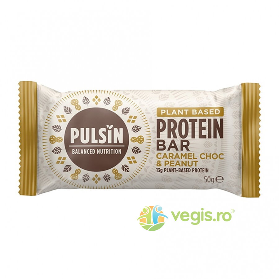 Oferte la Baton Proteic cu Caramel, Ciocolata si Arahide fara Gluten 50g