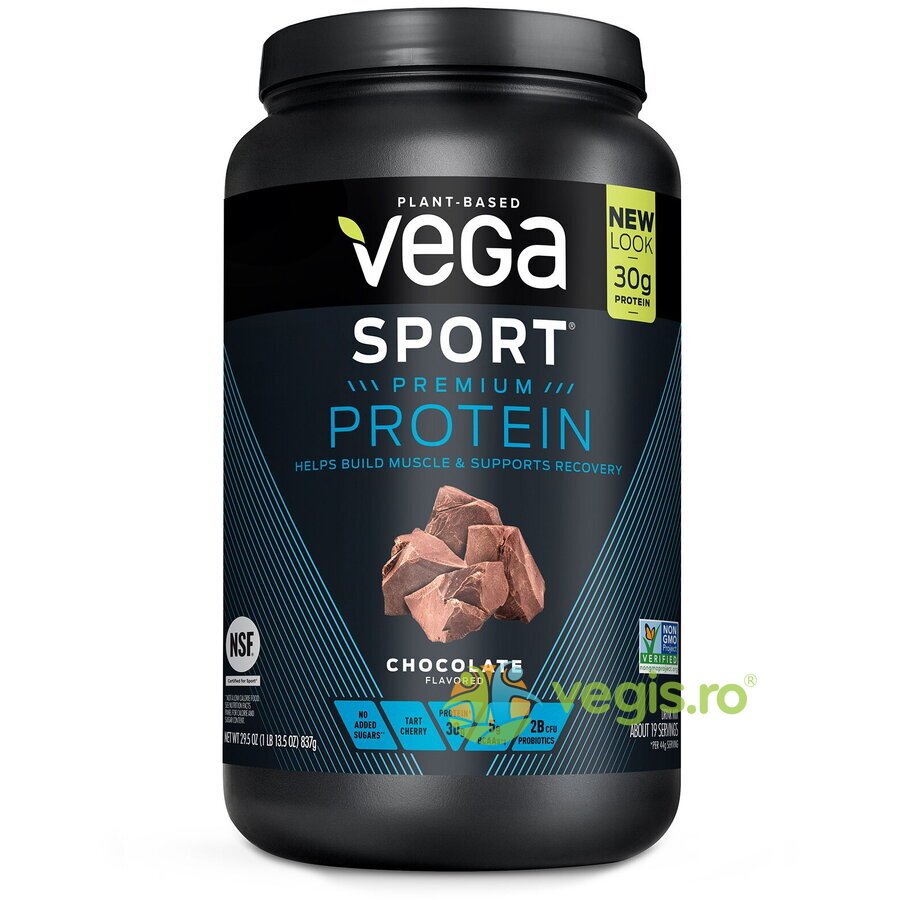 Oferte la Proteina Vegetala cu Aroma de Ciocolata Vega Sport Premium Protein 837g