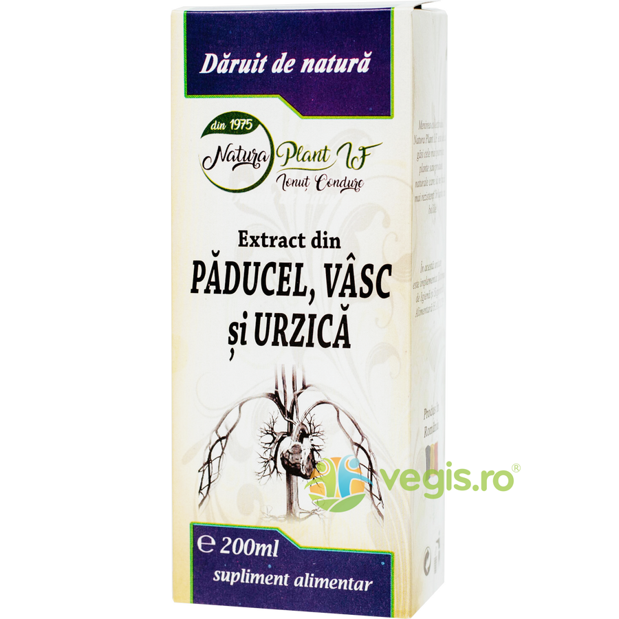 Oferte la Extract din Paducel, Vasc si Urzica 200ml