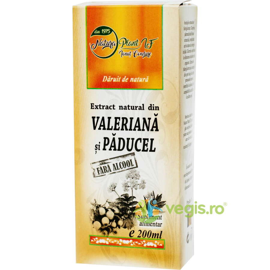 Oferte la Extract Natural din Valeriana si Paducel fara Alcool 200ml