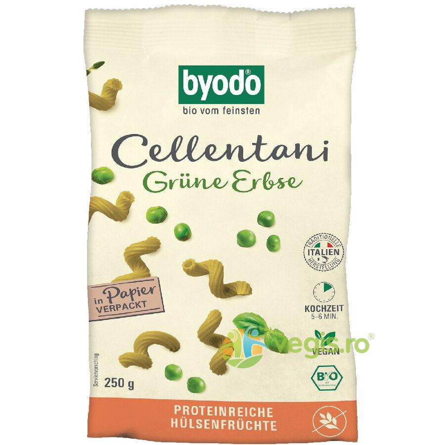 Oferte la Paste Cellentani din Mazare Verde fara Gluten Ecologic/Bio 250g