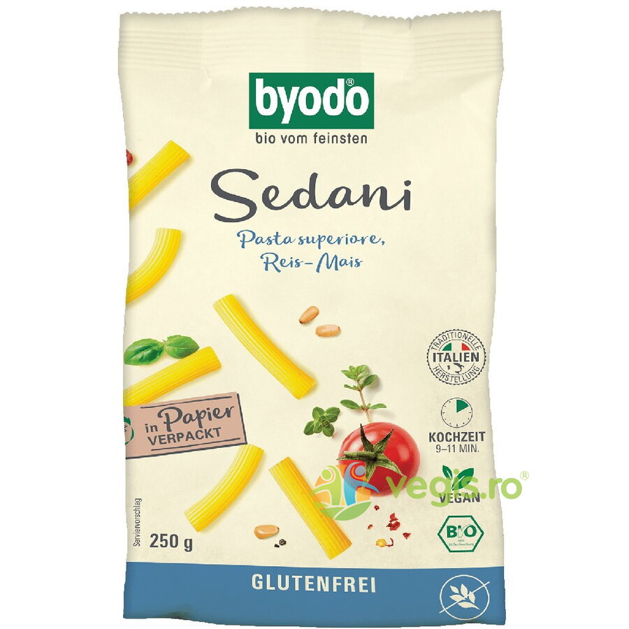Oferte la Paste Sedani din Porumb si Orez fara Gluten Ecologice/Bio 250g