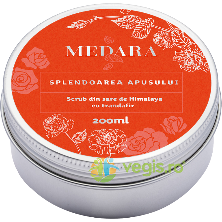 Oferte la Scrub din Sare de Himalaya cu Trandafir Medara 200ml