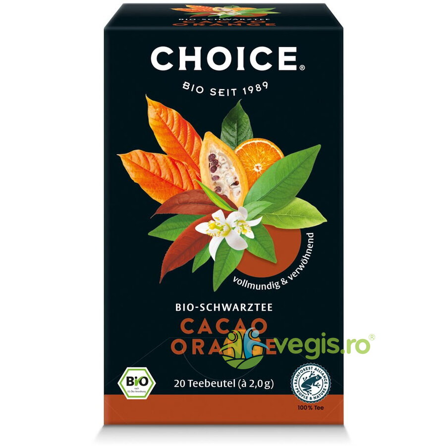 Oferte la Ceai Negru cu Cacao si Portocale Ecologic/Bio 20dz