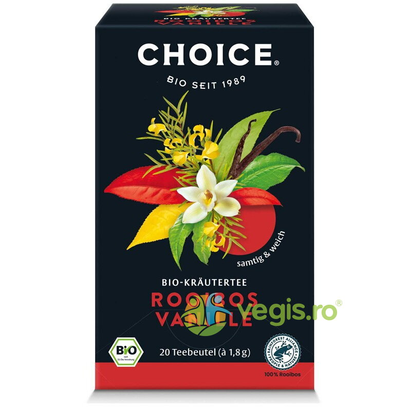 Oferte la Ceai de Rooibos cu Vanilie Ecologic/Bio 20dz