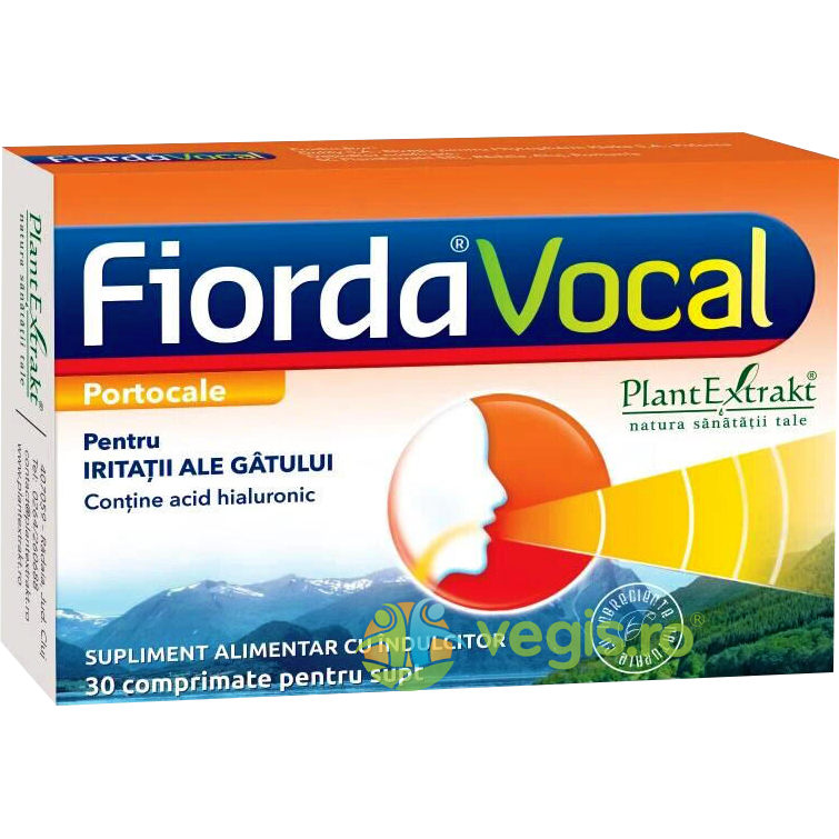 Oferte la Fiorda Vocal pentru Iritatiile Gatului cu Aroma de Portocale 30cpr